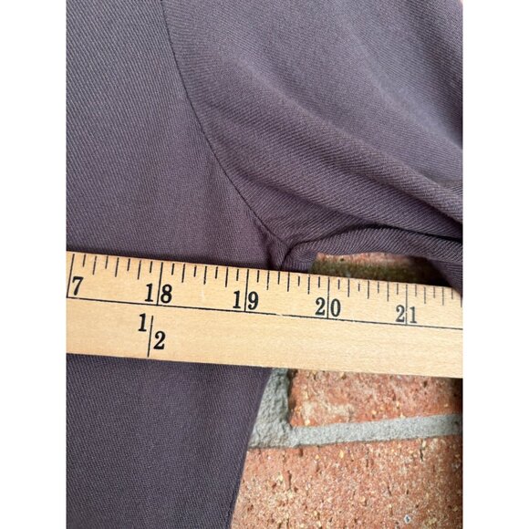 Bohemian Style Gray Tunic Dress With Embroidered Floral Details & Balloon Sleeve - Picture 7 of 11